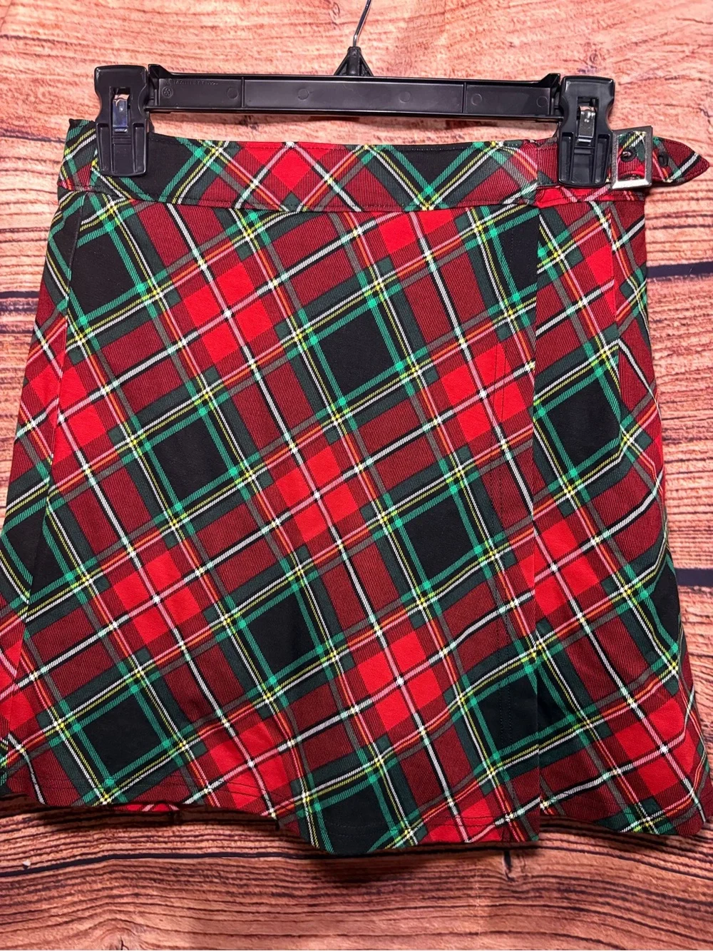 Cato Red Plaid Skort with Green and Black Tartan